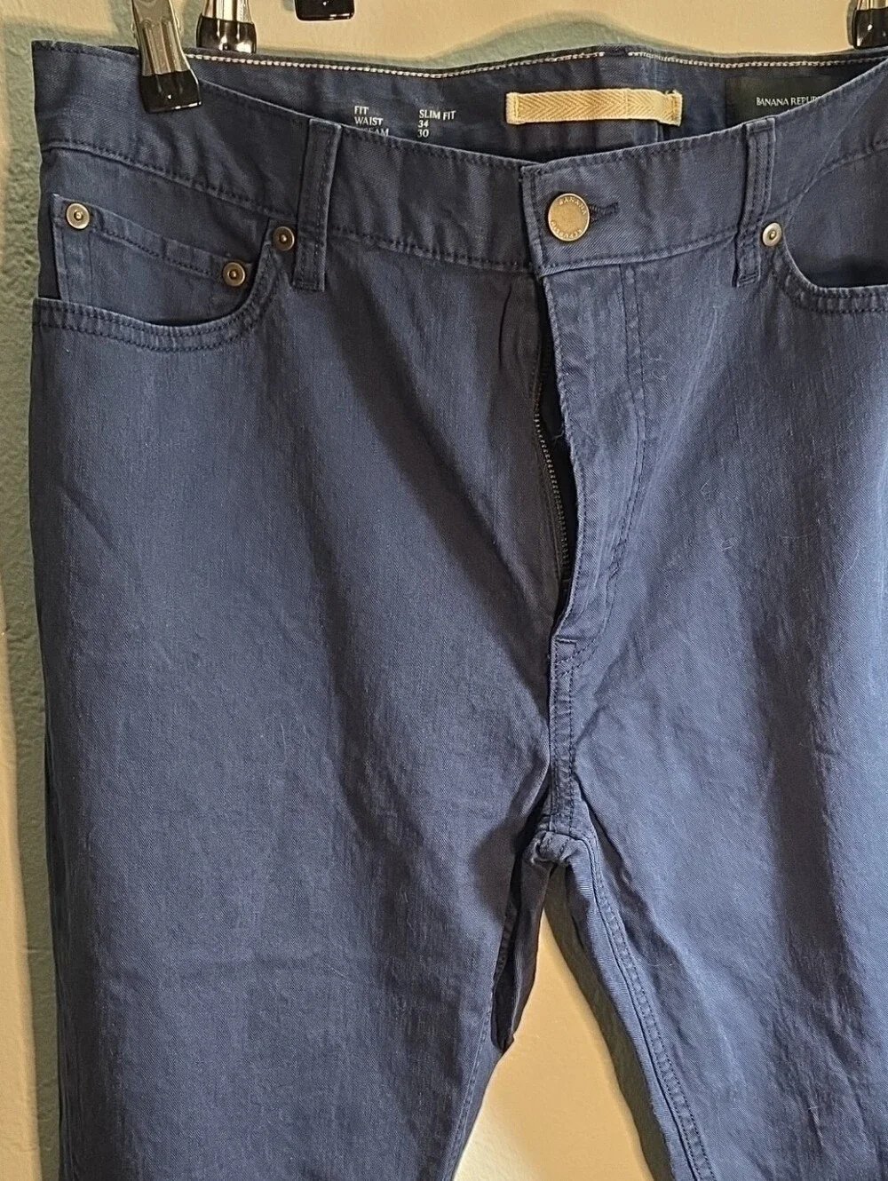 Banana Republic Men's Navy Slim Straight Jeans